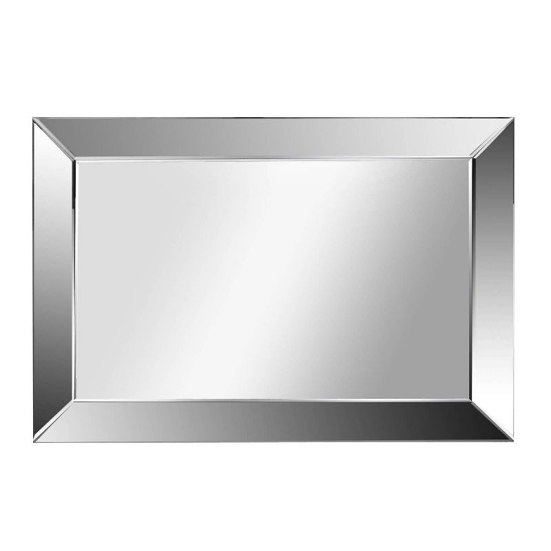 Isabele Rectangle Wall Mirror Silver - Abbyson Living