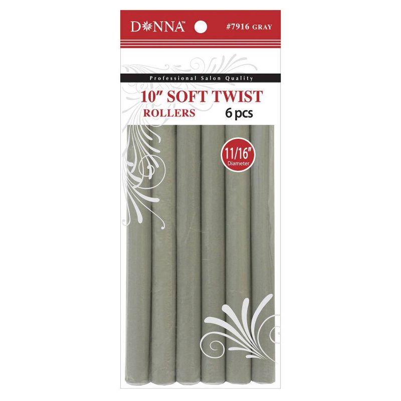 Donna 10" Soft Twist Rollers - 6pc