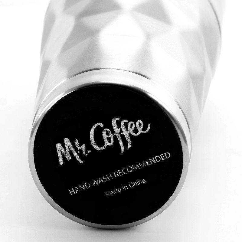 Mr. Coffee Kellan 26 Ounce Stainless Steel Thermal Tumbler with Lid in Silver