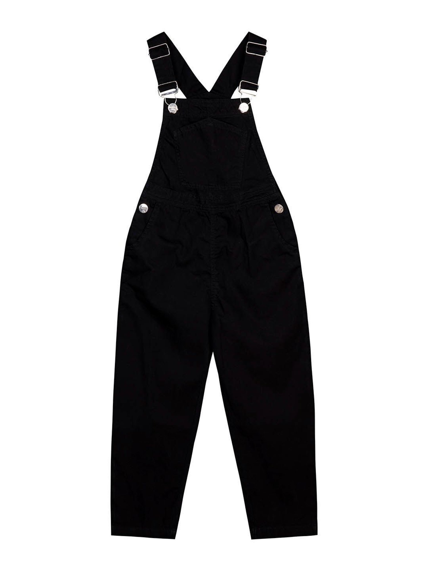 Kiddopanti Kids Blue Solid Dungaree
