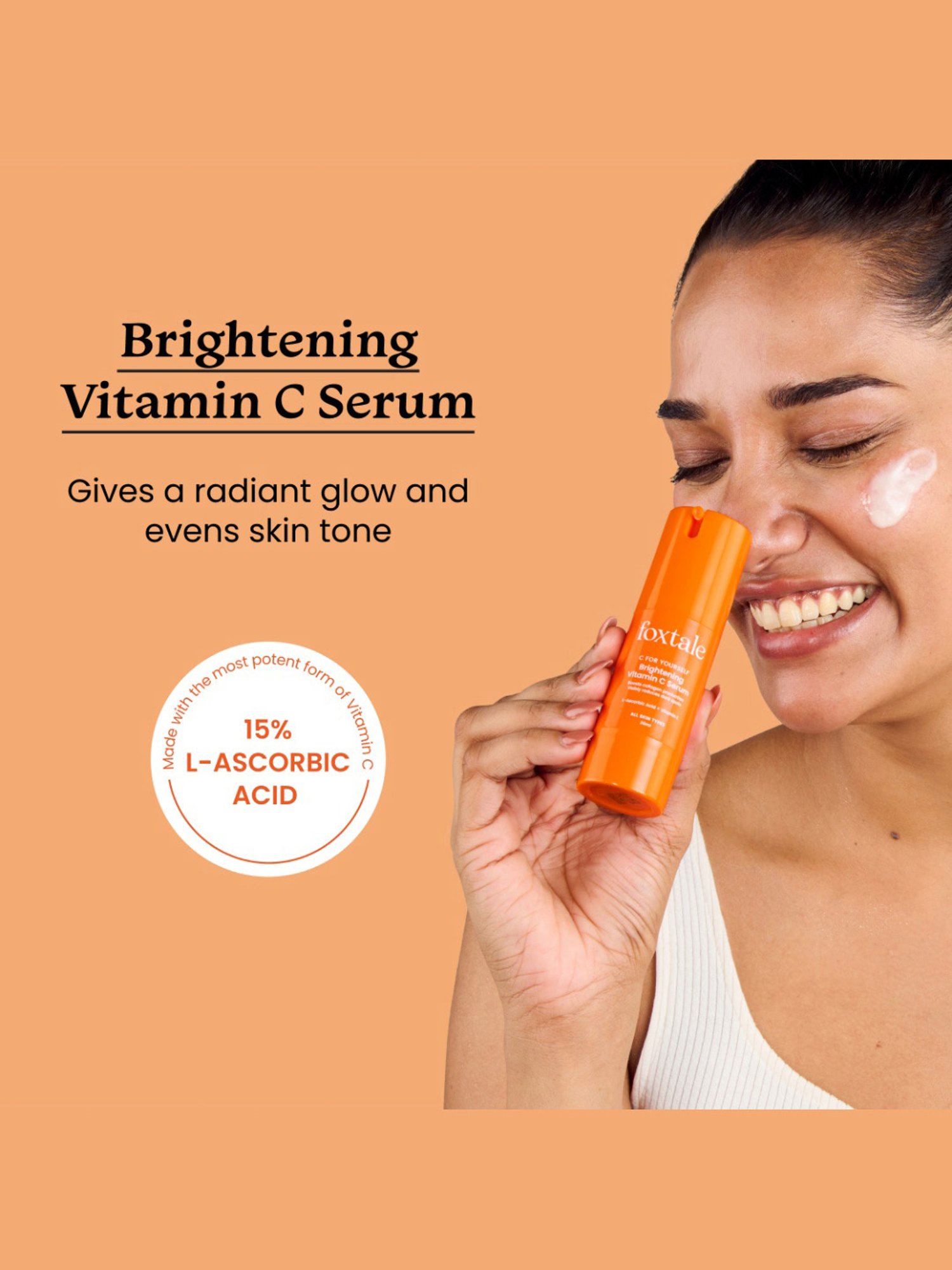 Khadi Essentials 20% Vitamin C Face Serum with Grapefruit for Toned & Bright Skin - 30 ml