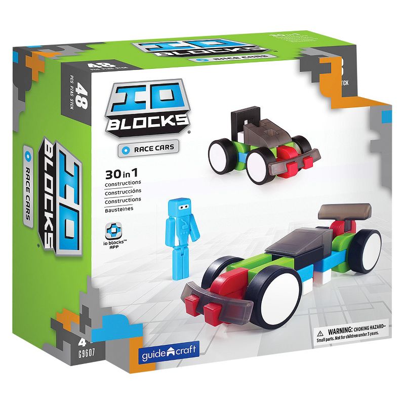 Guidecraft IO Blocks Race Cars Set