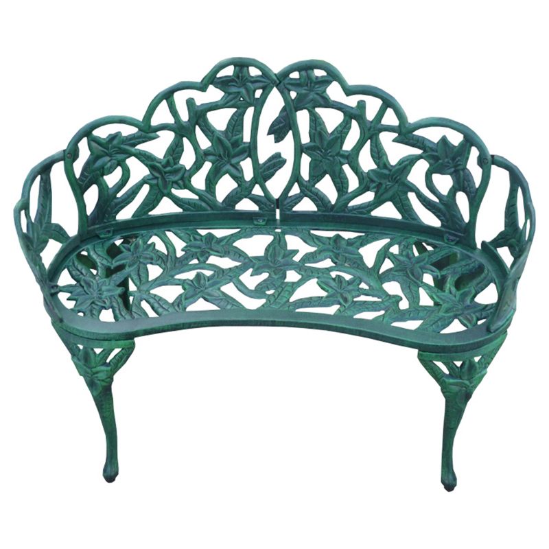Lily Garden Cast Aluminum Patio Bench
