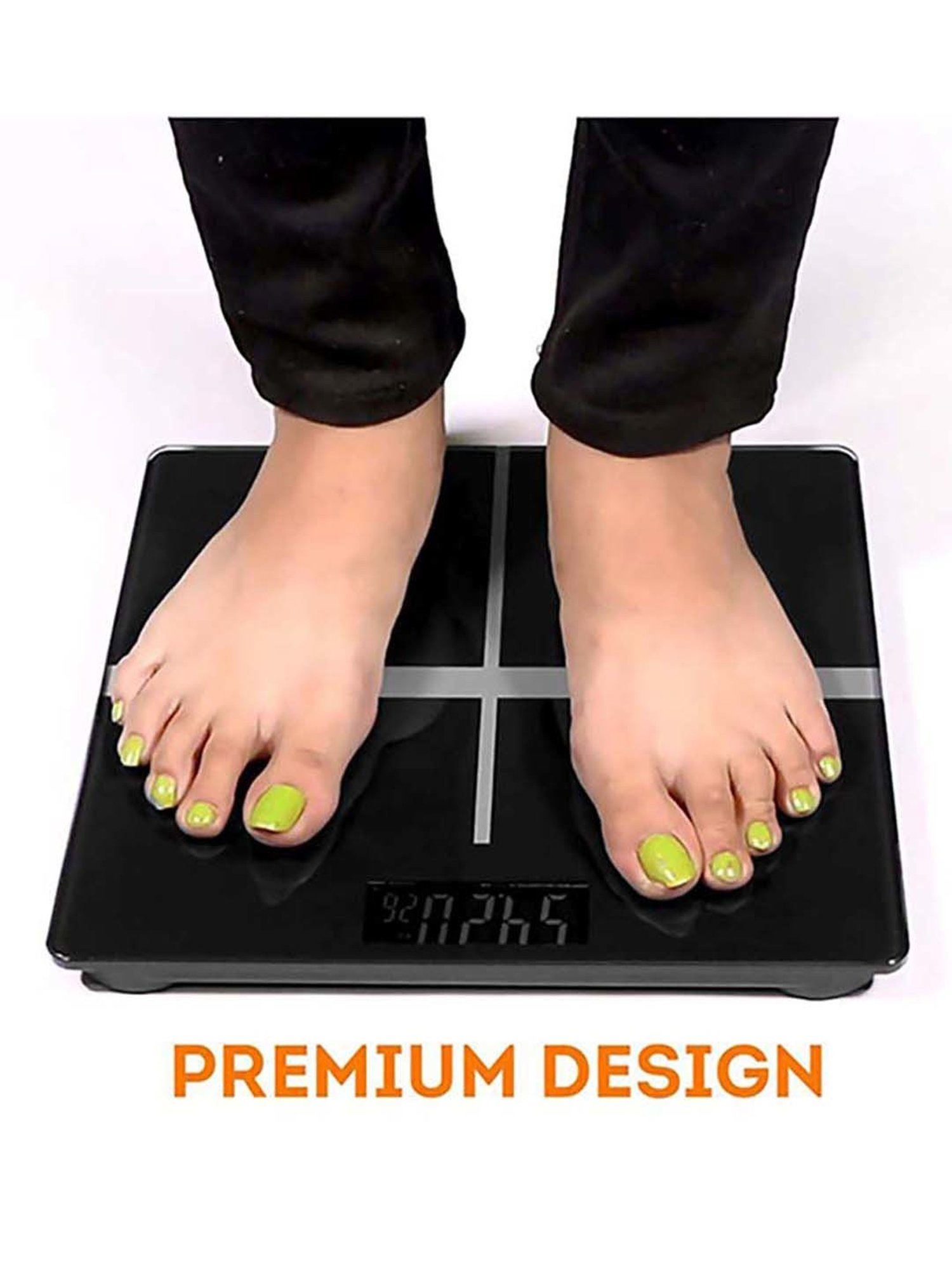 beatXP Black Plus Weight Machine with LCD Display (Black)