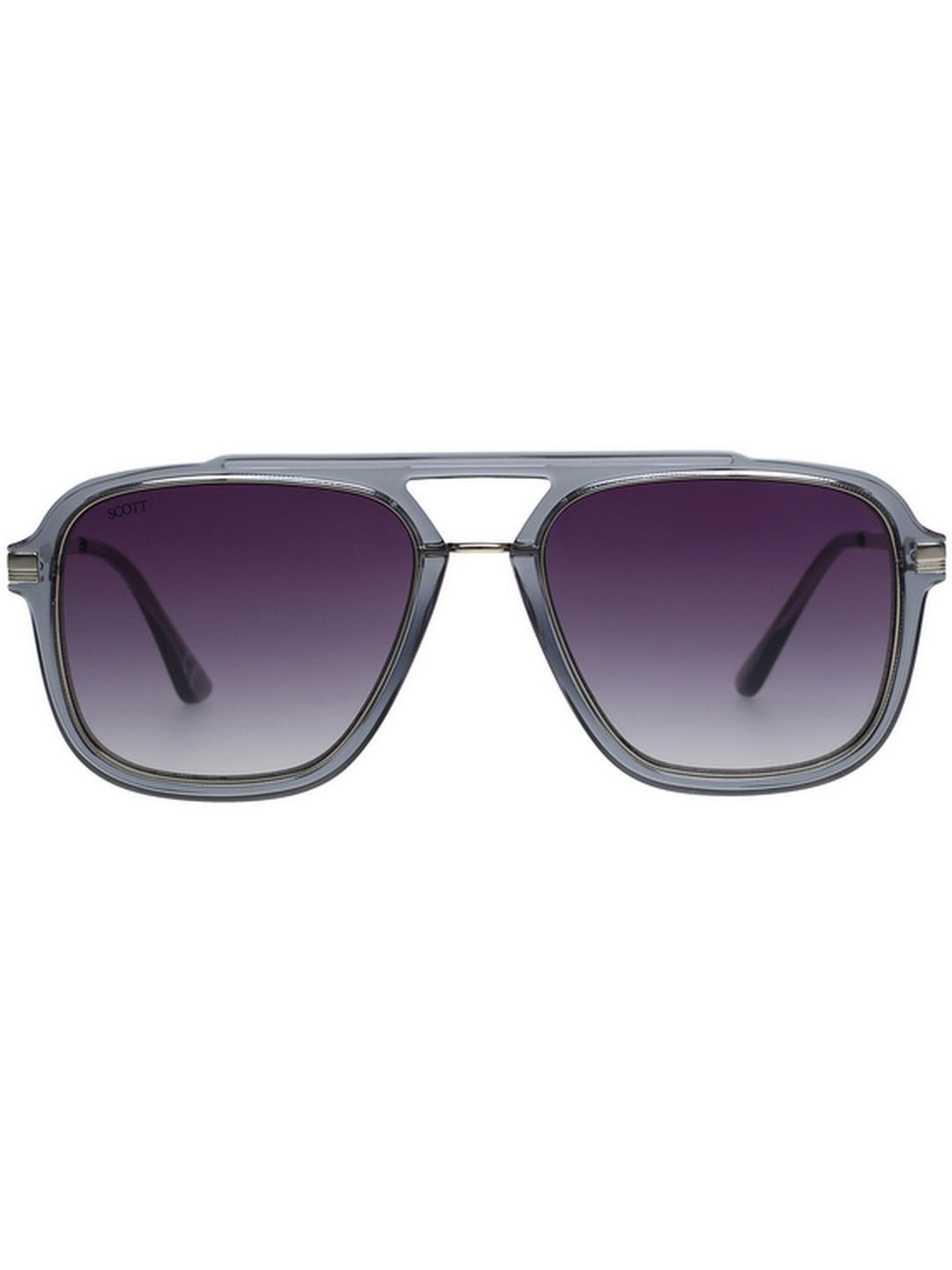 SCOTT Grey Square UV Protection Sunglasses for Men