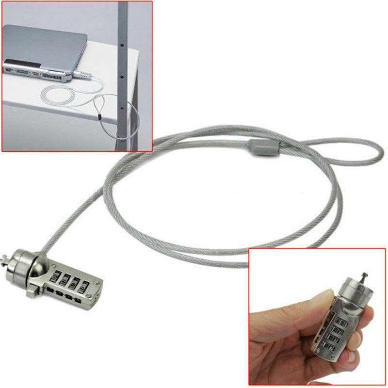 NOTEBOOK LAPTOP COMPUTER LOCK WITH NUMBER SECURITY CABLE CHAIN
