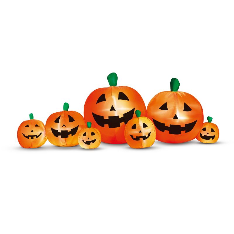 Occasions 8' Inflatable Pumpkin Patch , 3 ft Tall, Multicolored