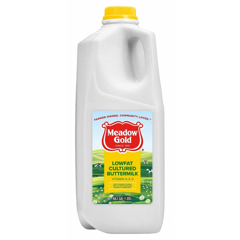 Meadow Gold Low Fat Cultured Buttermilk - 0.5gal
