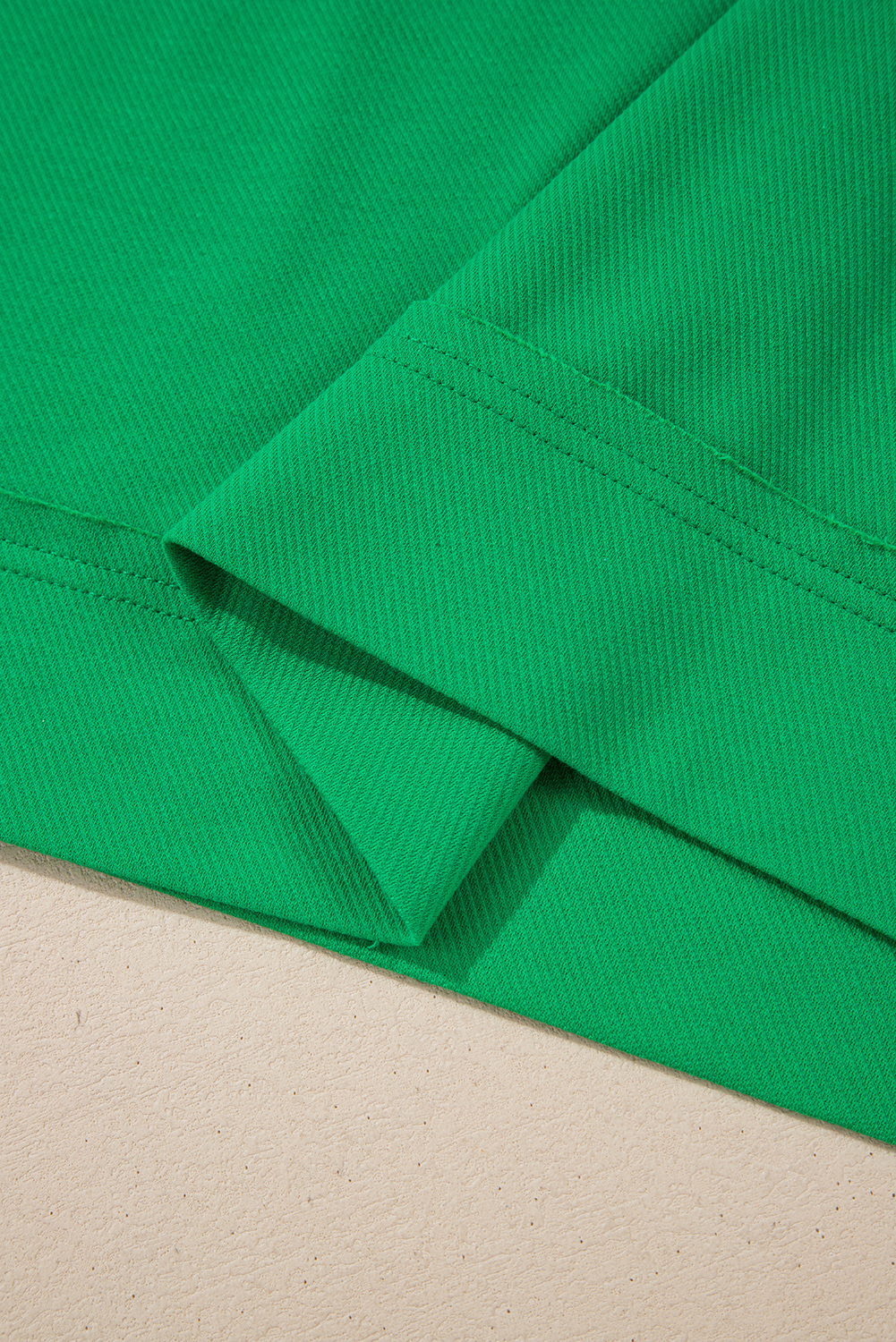 Skobeloff Textured Ruffle Split Top and Drawstring Shorts Set