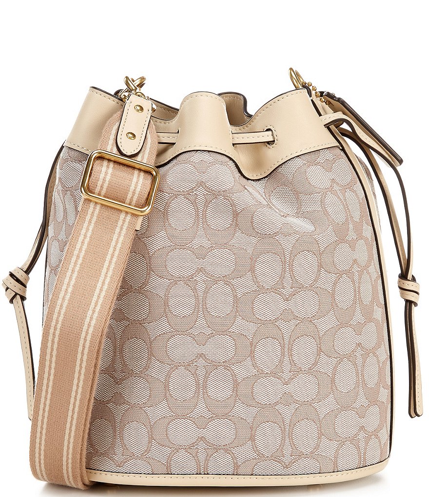 COACH Signature Jacquard Field Bucket Bag