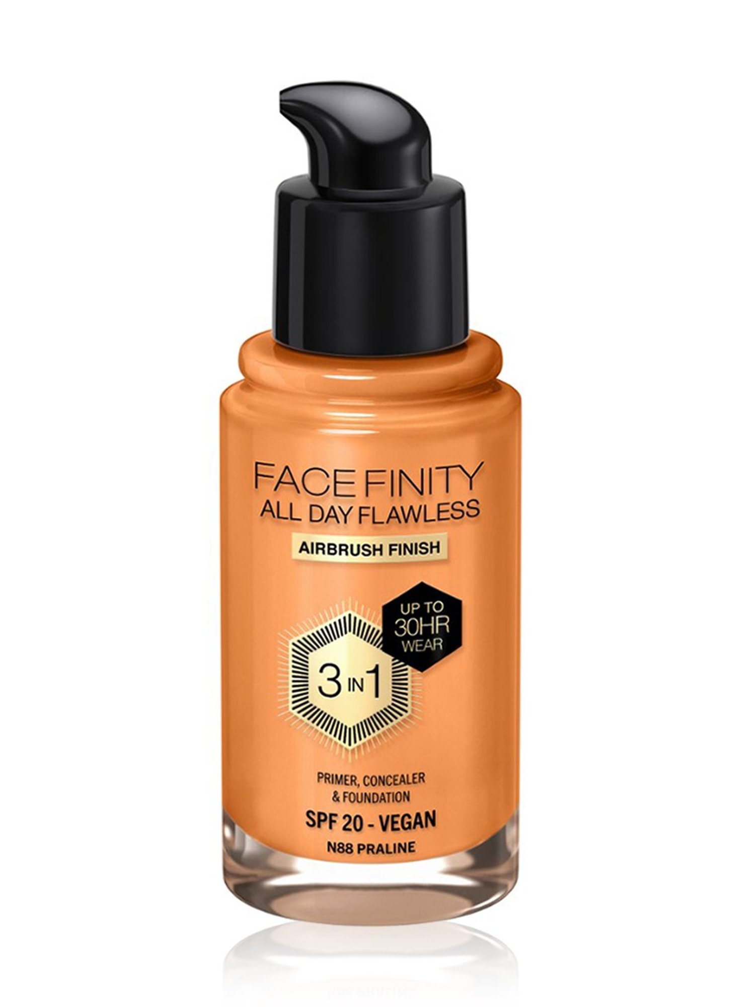 Max Factor Facefinity All Day Flawless 3 In 1 Foundation SPF 20 N88 Praline - 30 ml