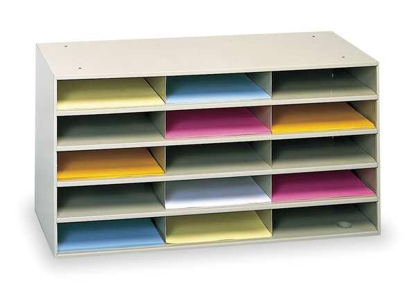 DURHAM MFG 434-75 Literature Organizer,15 Compartments