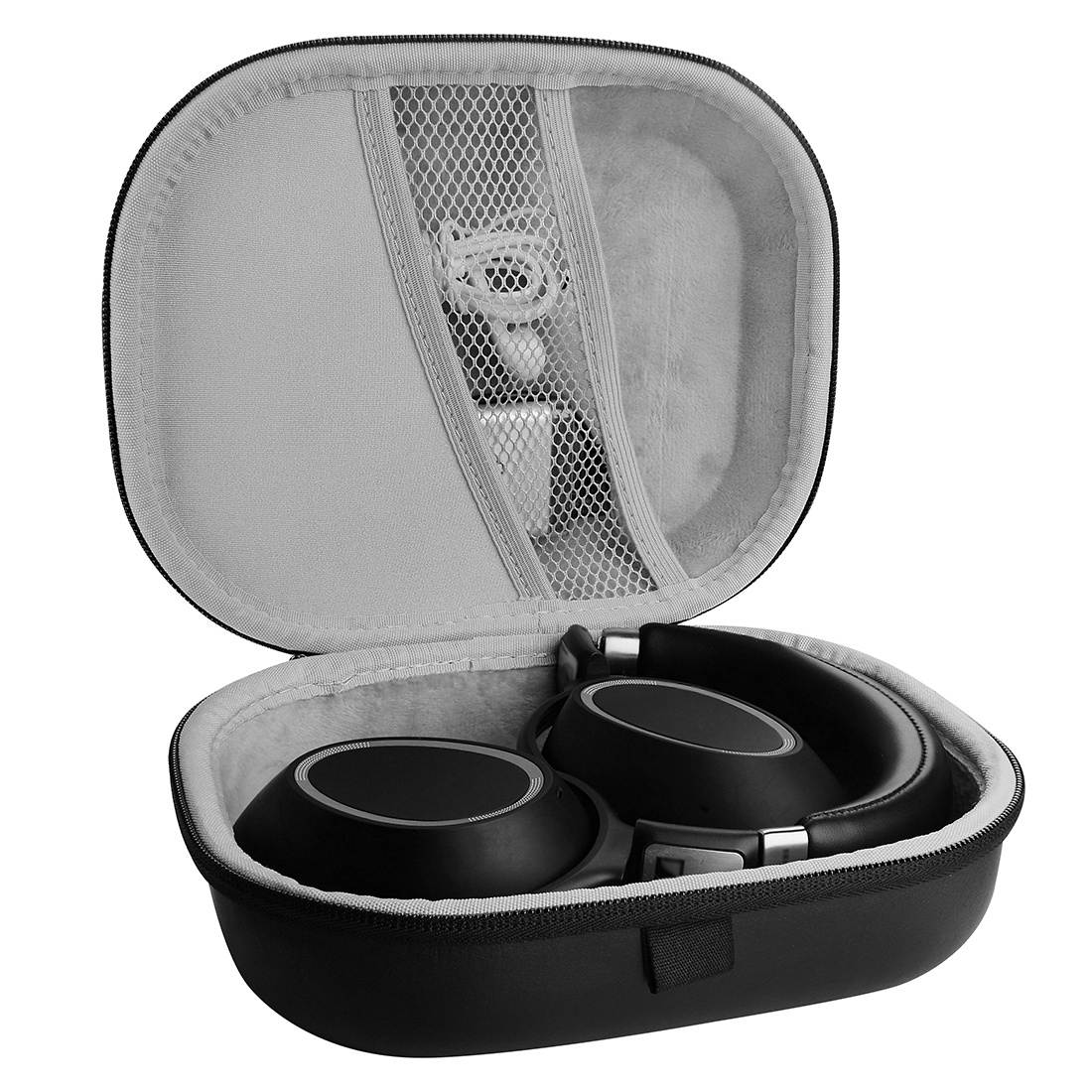 geekria carrying case, fit sennheiser pxc 550 wireless, sony wh1000xm2, mdr1000x, jbl everest 750, 710, 310, elite 750nc  protective hard shell headphone travel bag with double mesh bag black/pe
