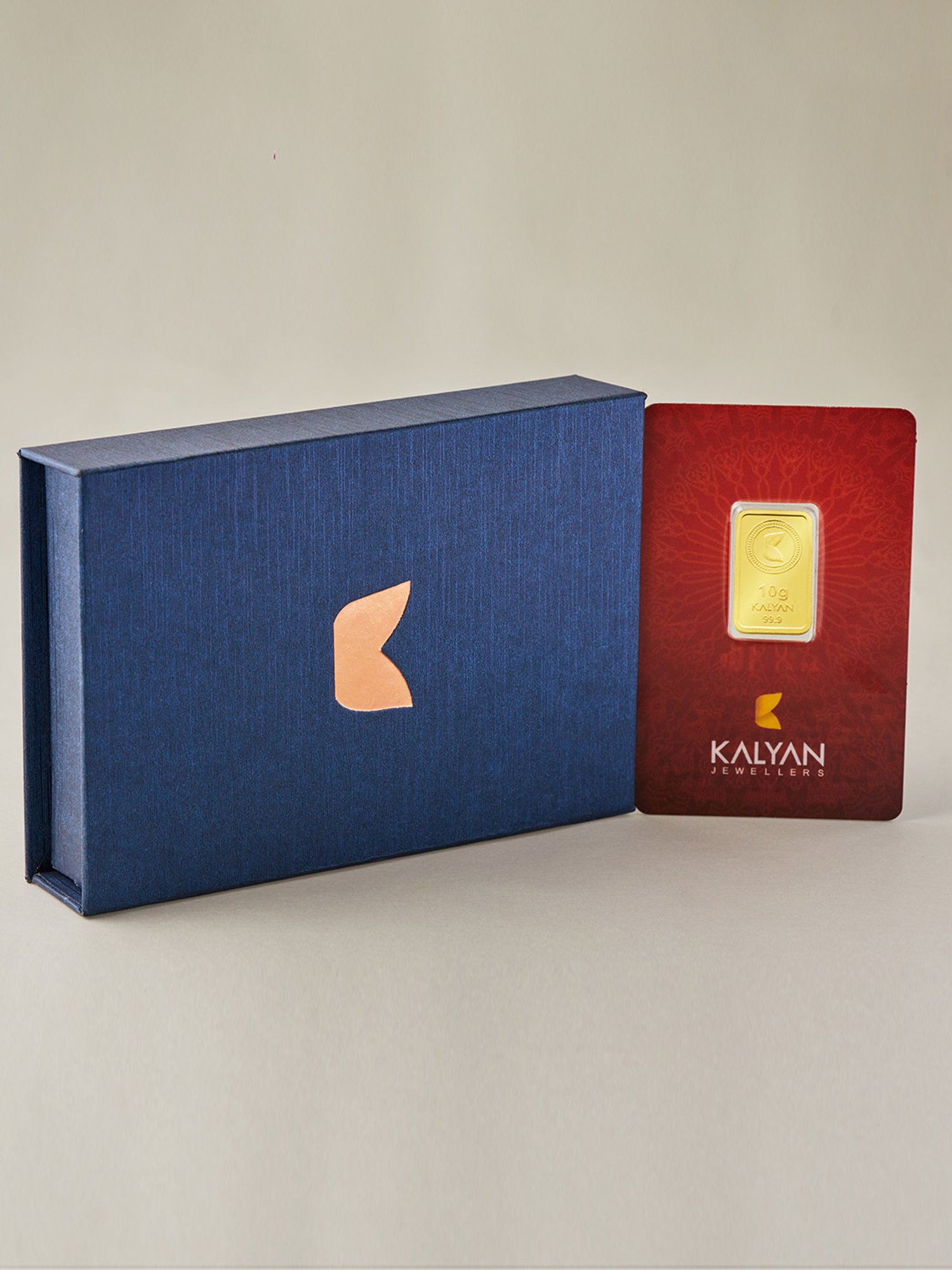 Kalyan Jewellers Lotus 24k (999) 100% Pure 10gm Gold Bar