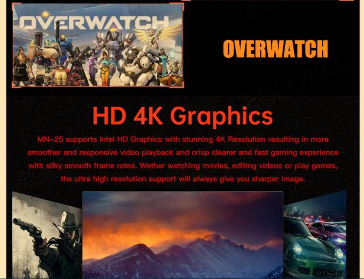 A1-4800H Mini PC CPU: 12nm AMD Ryzen 7 4800H 8 cores 16 threads 2.9GHz up to 4.2GHz 8MB cache TDP 45W Radeon&trade; Graphics 7 Core 1600MHz.