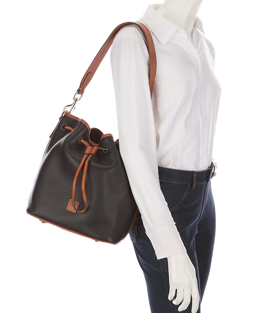 Dooney & Bourke Saffiano Collection Drawstring Bucket Bag