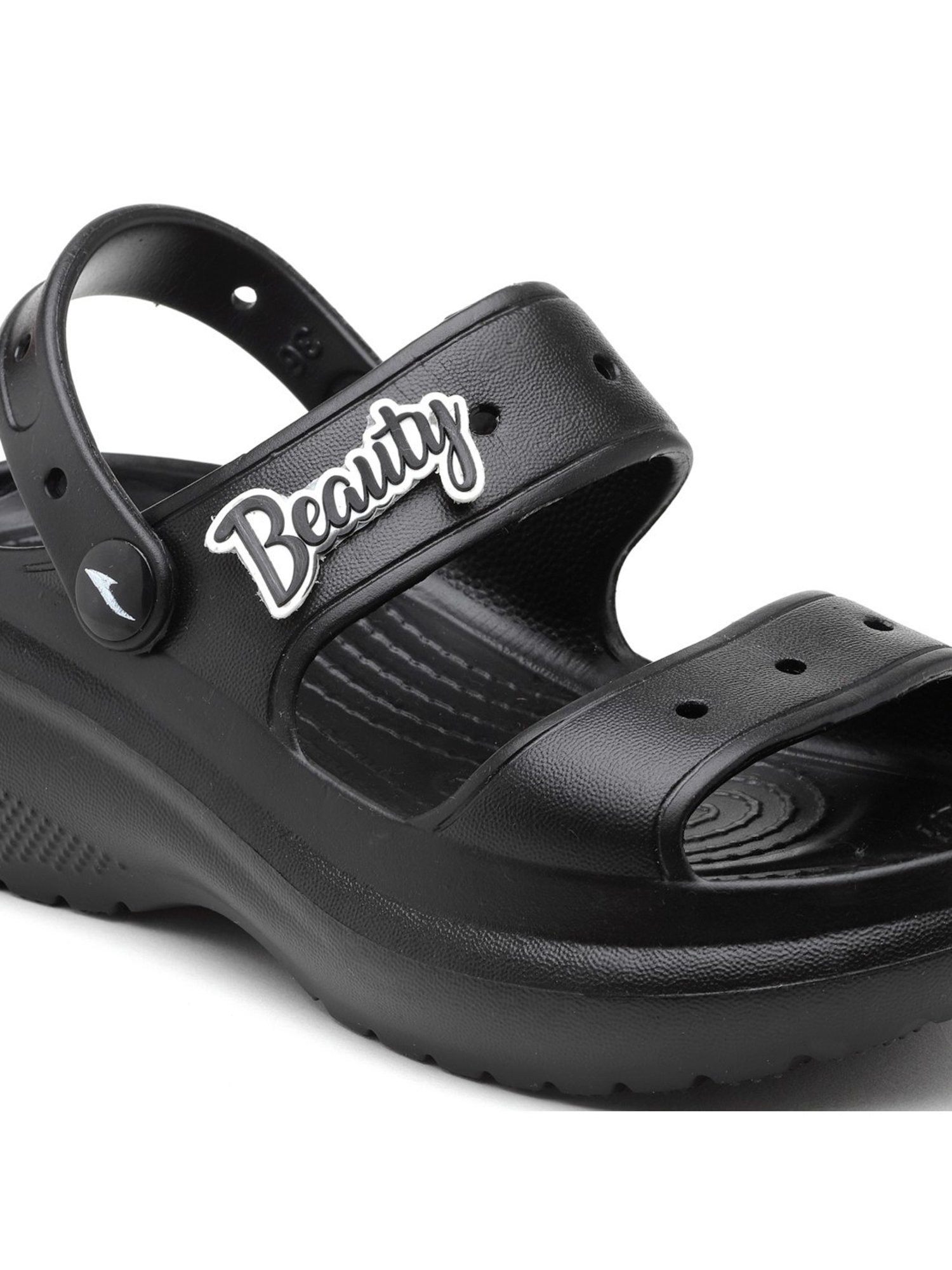 Asian Women's Black Sling Back Wedges