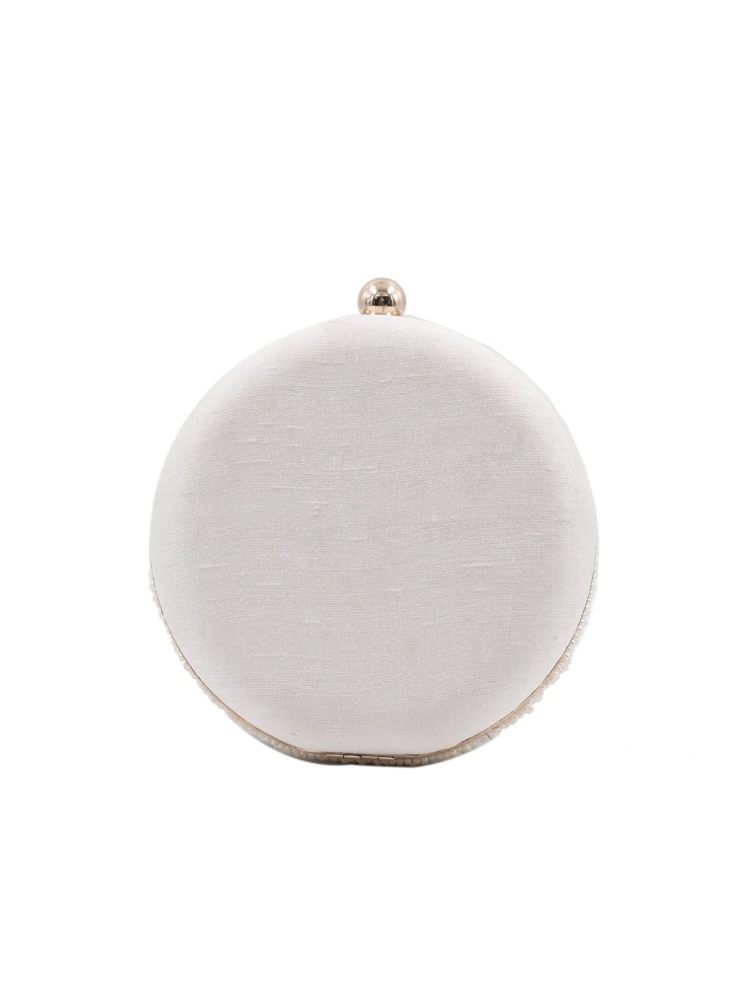 Sugarcrush Beige Luxury Embroidered Small Clutch