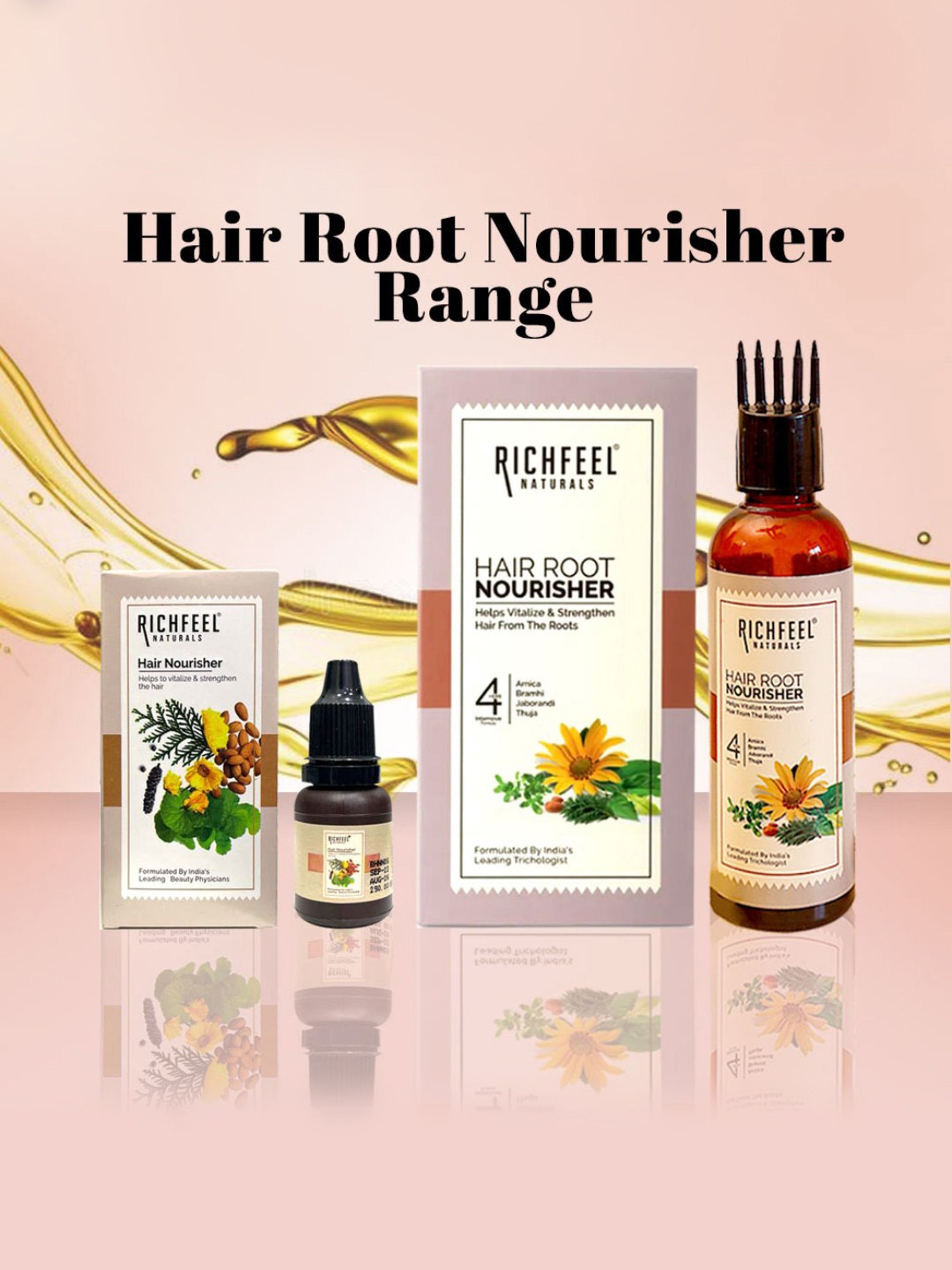Richfeel Hair Root Nourisher - Pack of 4