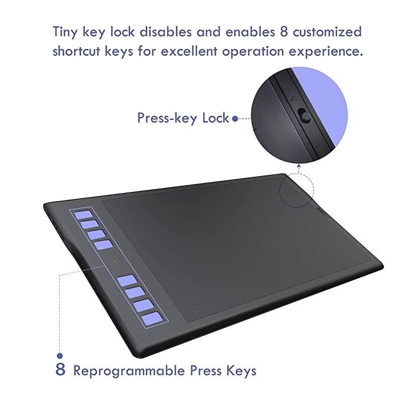 UGEE M708 10 x 6 inch Smart Graphics Tablet for Digital Writing / Painting