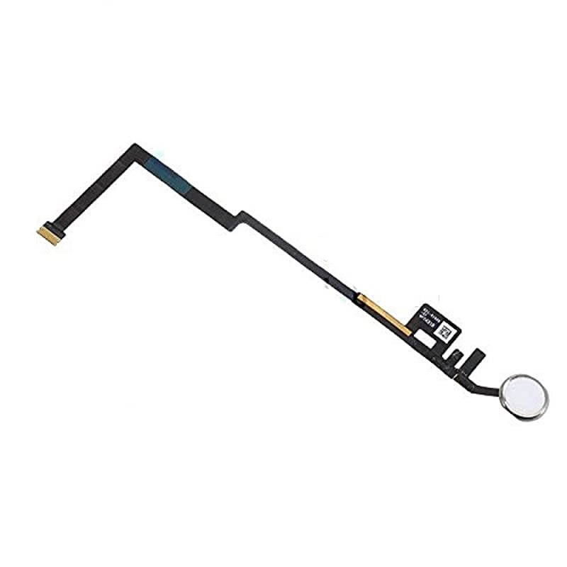 Home Button Flex Cable Ribbon Connector Compatible for Apple iPad 5 and iPad 6 2018 A1822 A1823 A1893 A1954 97quot White Silver Ring