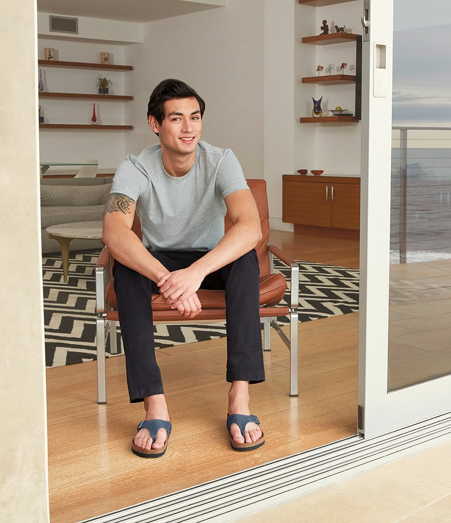 Birkenstock Men's Como Leather Thong Sandals