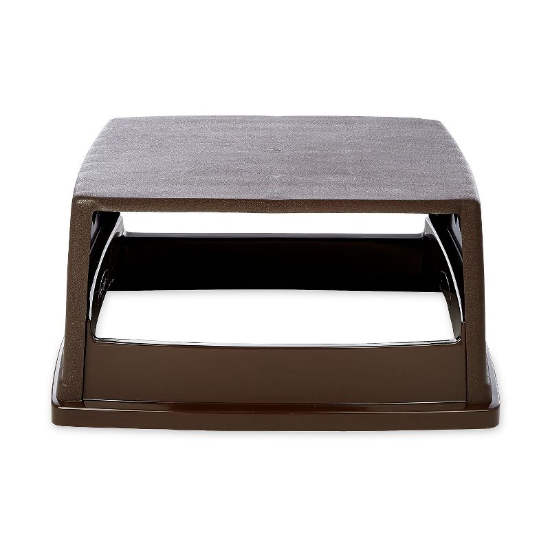 Safco At-Your-Disposal Recycling Center Polyethylene Three 28gal Bins Black 9798BL