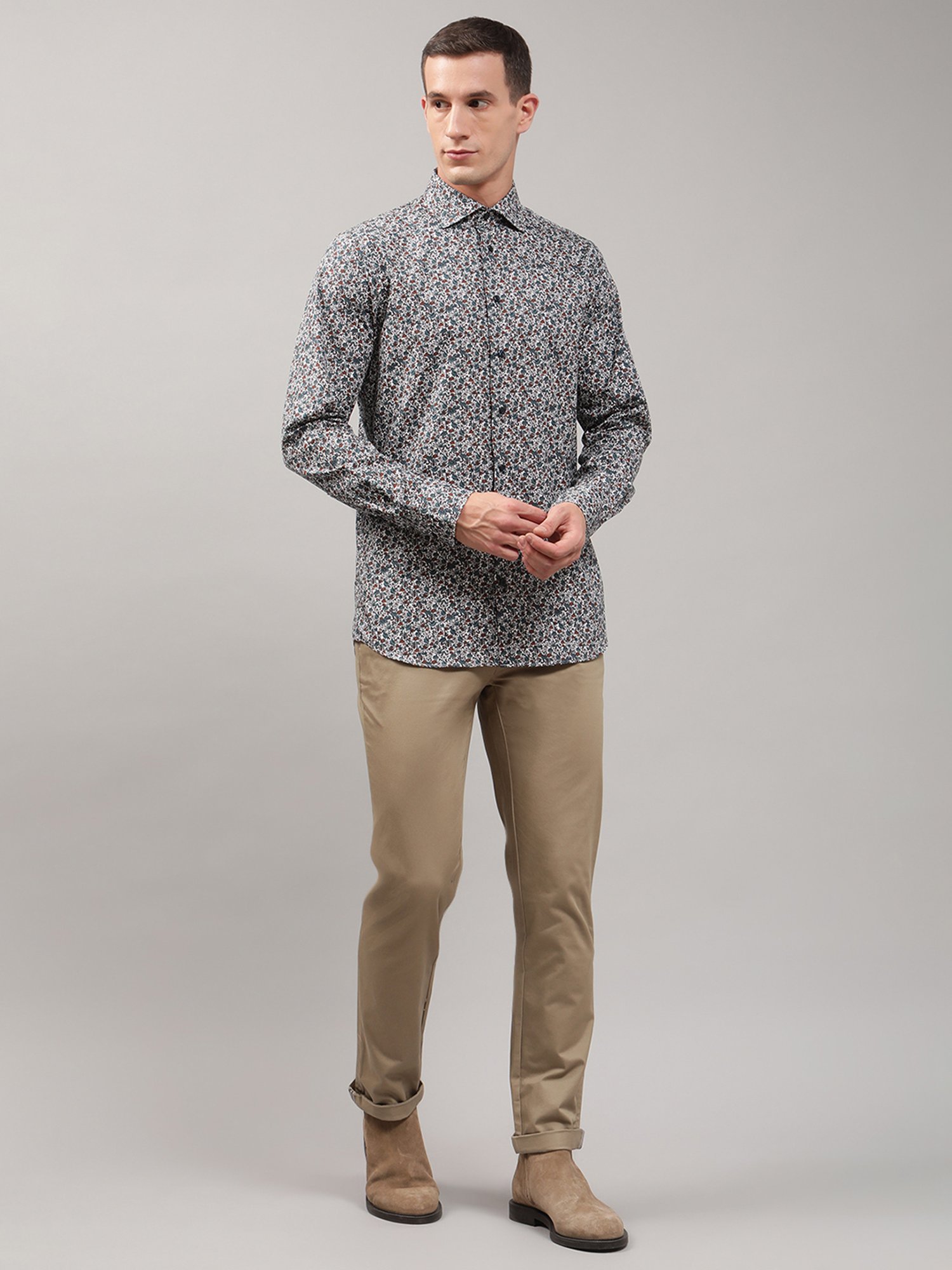 Matinique Multicolor Regular Fit Printed Cotton Shirt