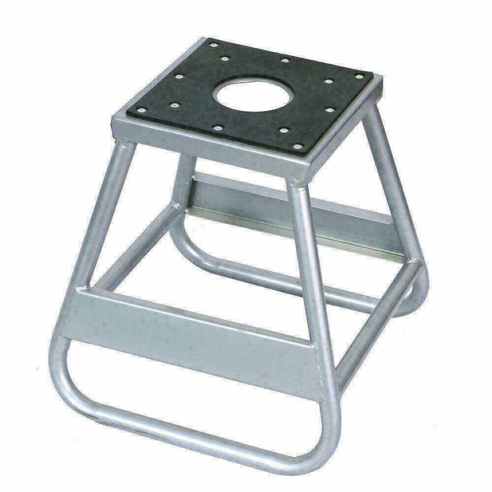 Motorcycle Motocross Dirt Bike Steel Stand Platform 1000 LB Silver High Quality