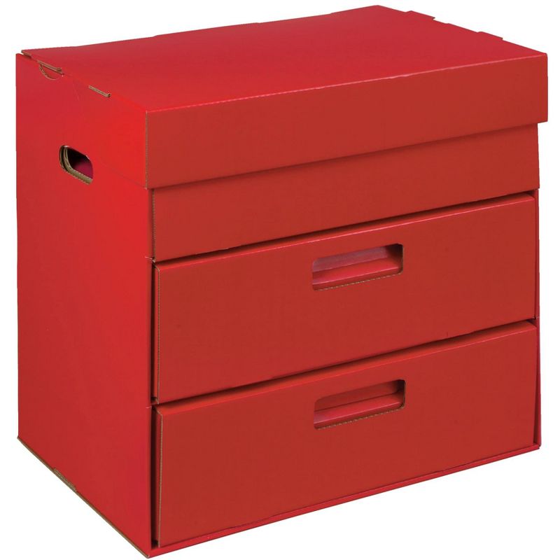 Classroom Keepers Tool Box, 19-1/2 x 13-1/2 x 20 Inches, Red