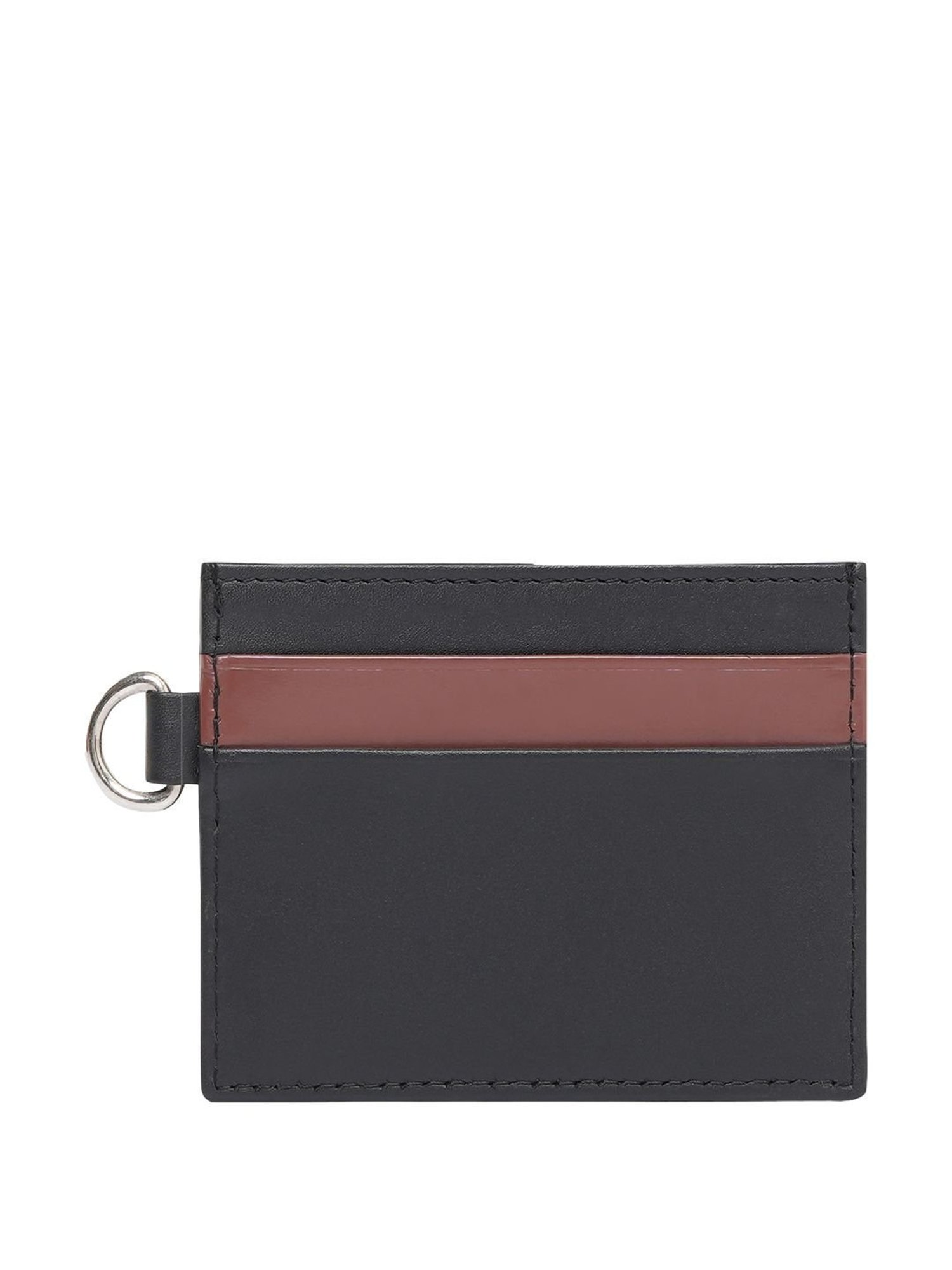 Aeropostale Oxnard Black & Tan Color Block Card Holder