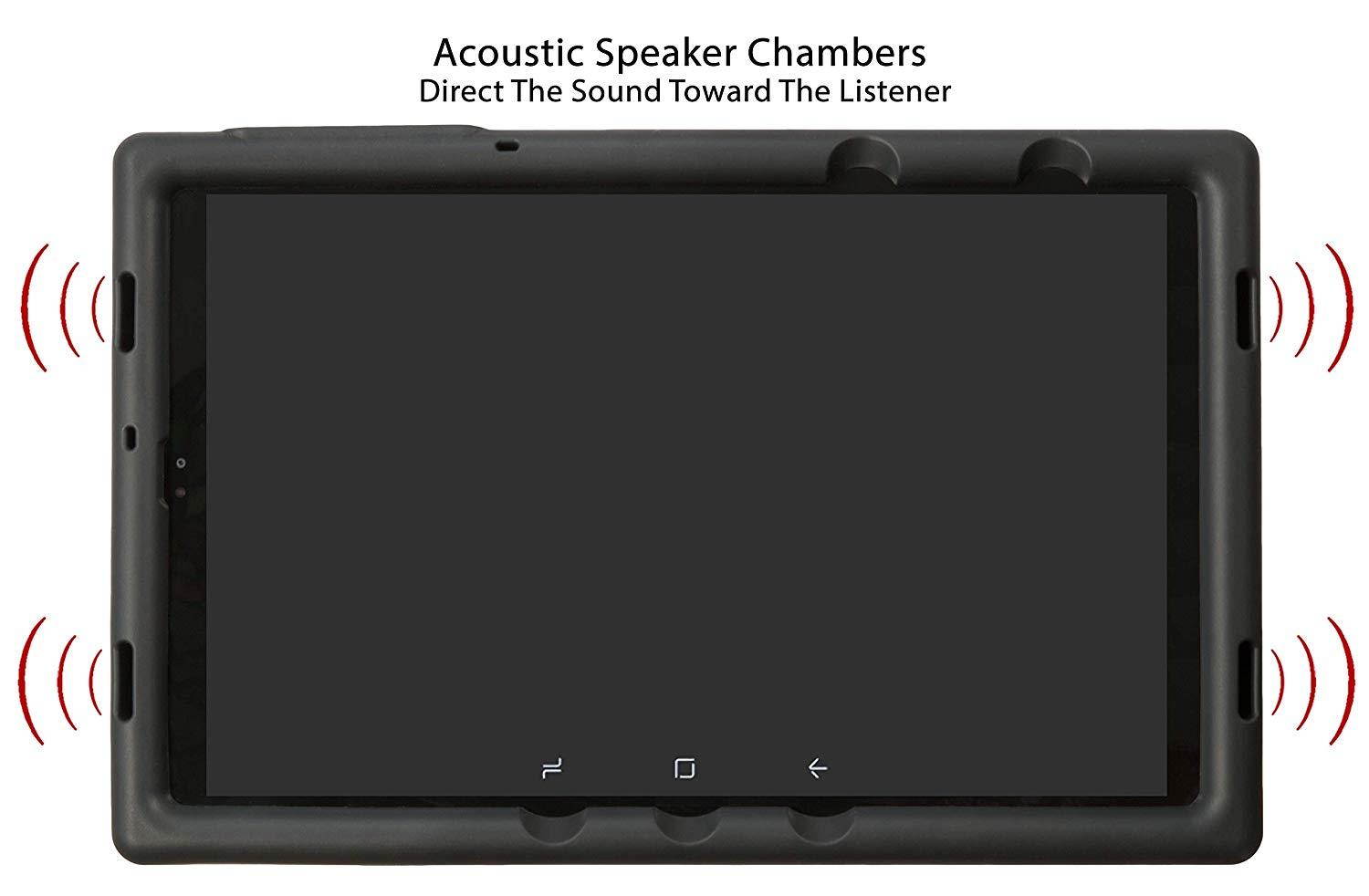 BobjGear Bobj Rugged Tablet Case for Samsung Galaxy Tab A 10.5 (SM-T590) Kid Friendly (Bold Black)