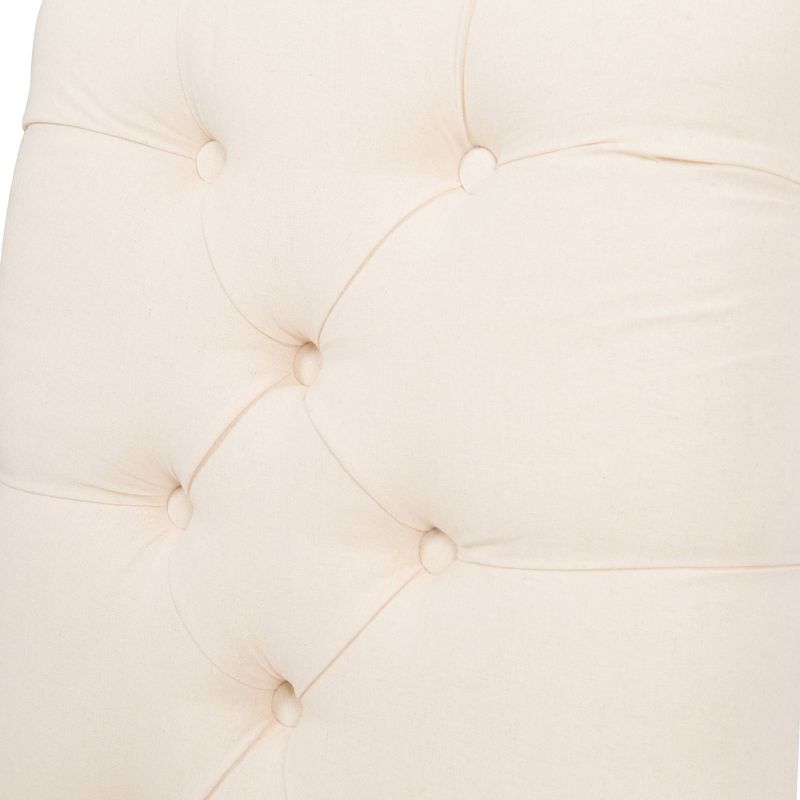 Set of 2 Provence Tufted Dining Chairs Beige - Finch