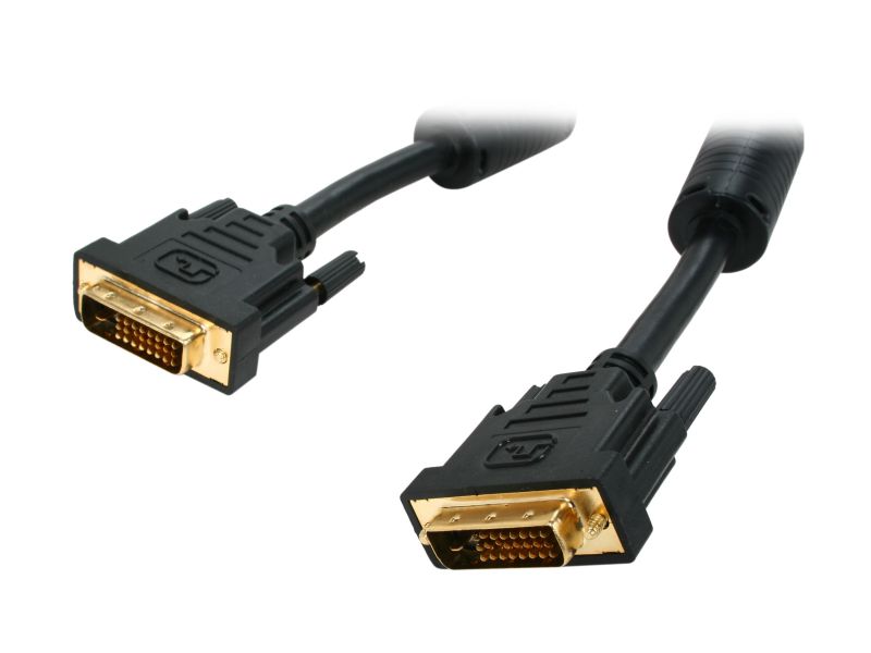 Kaybles DVI-DD-3FT Black Male to Male Premium DVI Digital Dual-Link with Ferrites M/M