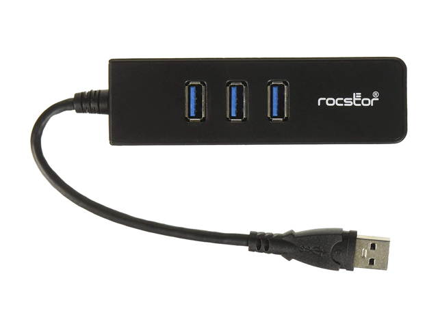 Rocstor Premium 3 Port Portable Usb 3