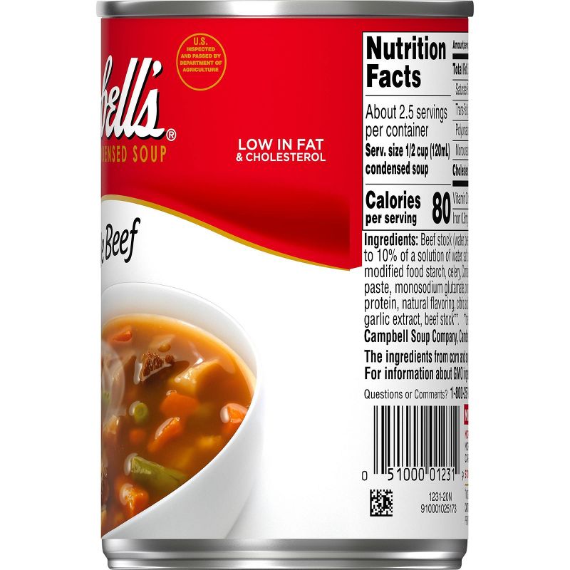 Campbell's Condensed Vegetable Beef Soup 10.5oz