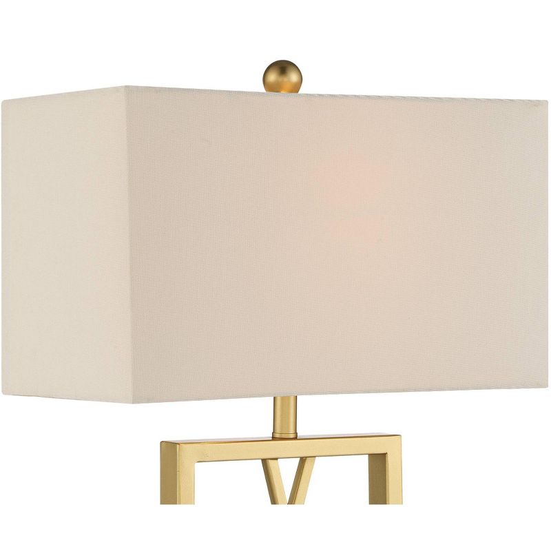 360 Lighting Claudia Modern Square Gold Table Lamp