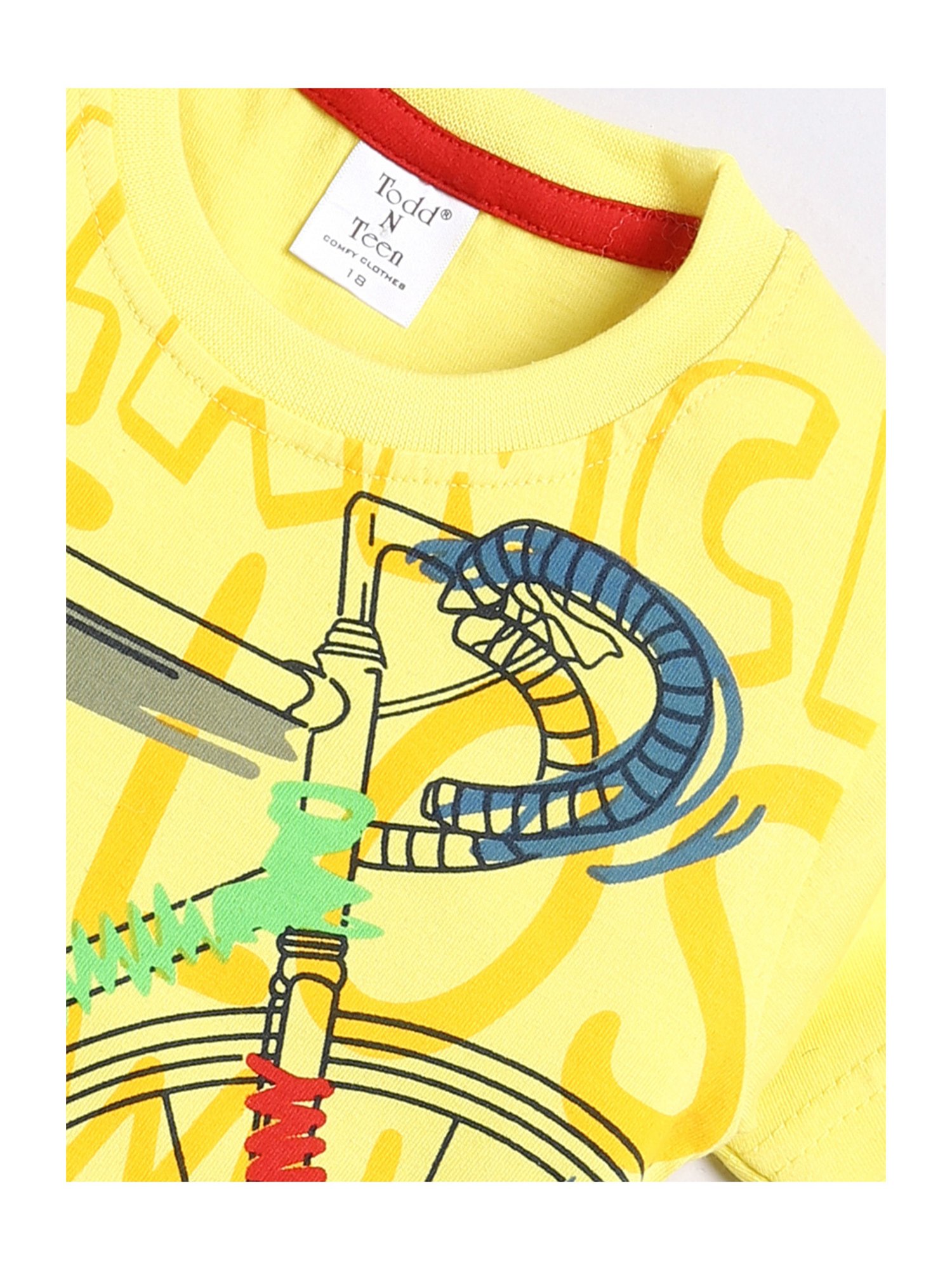 GJ baby Green & White Cotton Camouflage Full Sleeves T-Shirt Set