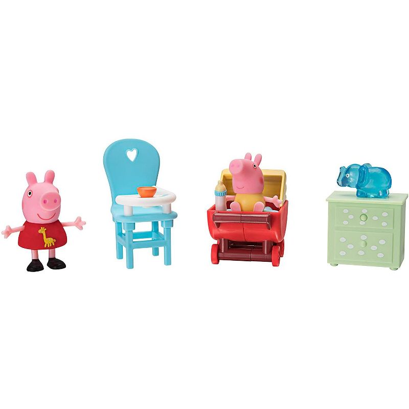 Jazwares Peppa Pig Little Rooms Nursery Playset