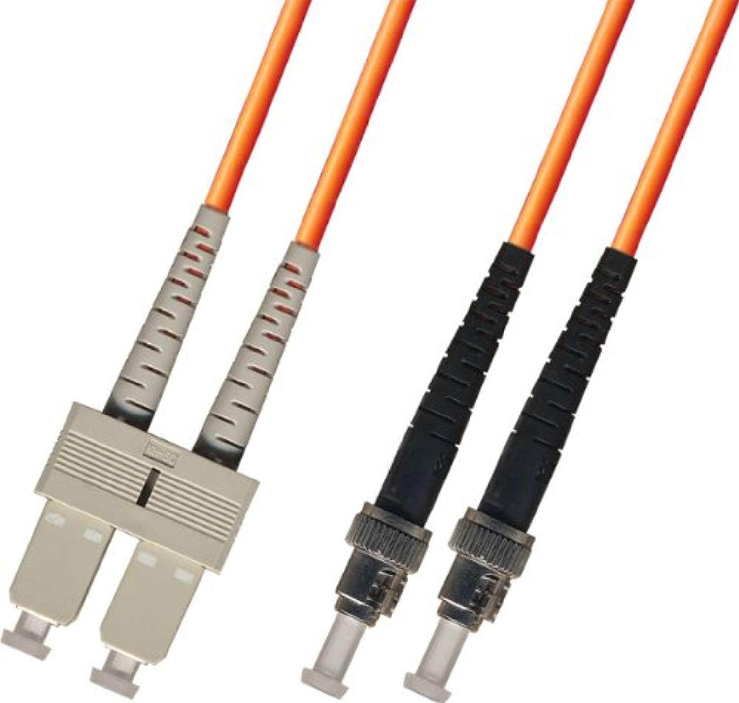 100m multimode duplex fiber optic cable (50/125) - sc to st