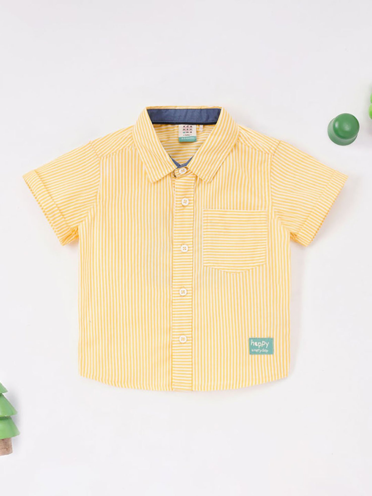 Ed-a-Mamma Baby Yellow Striped Shirt