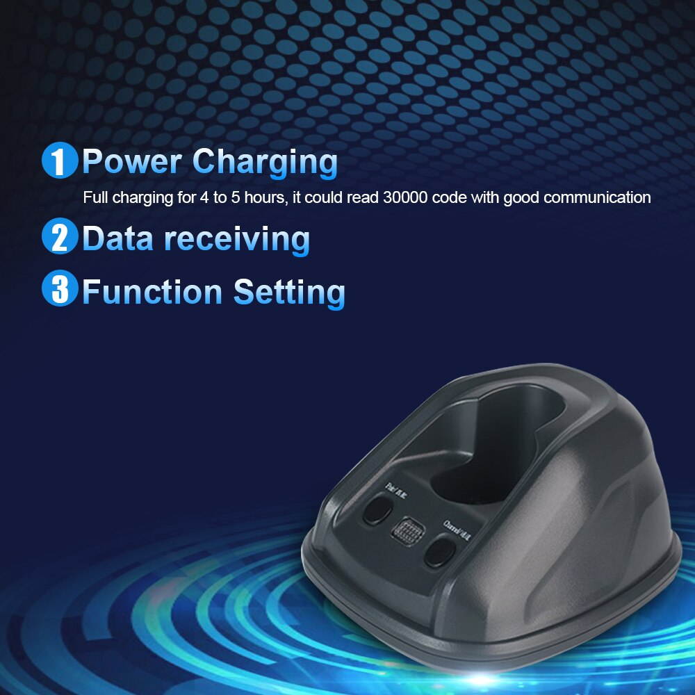 Wireless Barcode Scanner Wireless Laser Bar Code Reader 1D 2D QR PDF417 Aztec Portable Barcode Scanner Drop Shipping