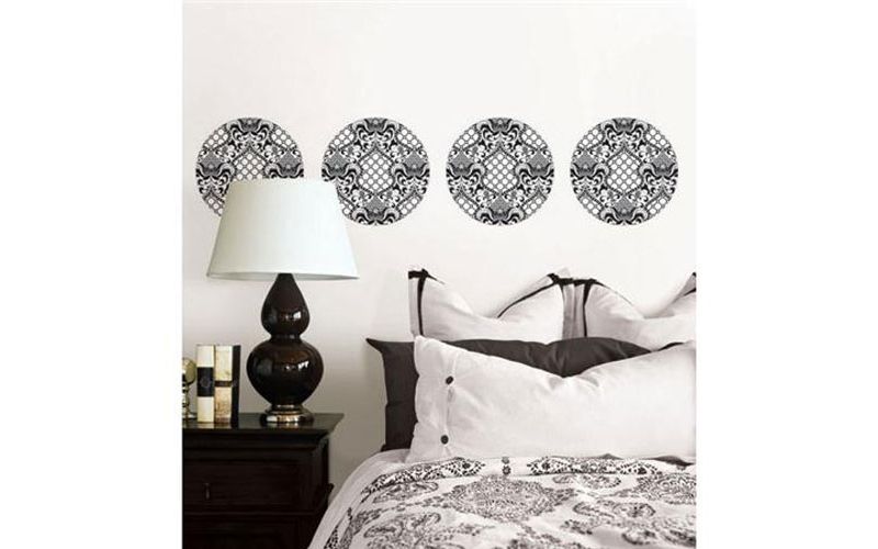 Nixon Dots Brocade Circle Wall Accent Stickers - Jonathan Adler..