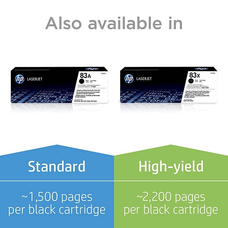 83A | CF283AD | 2 Toner Cartridges | Black