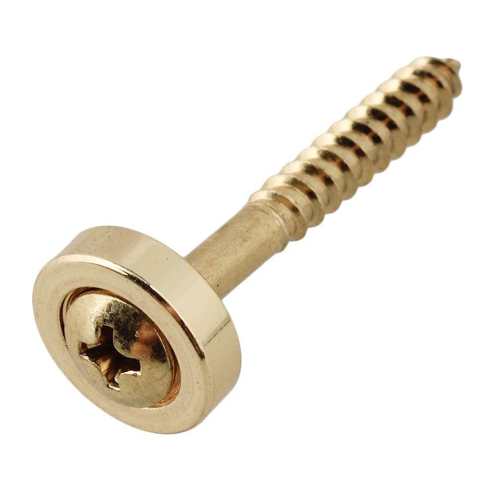 BQLZR Set of 80 Guitar Neck Joint Ferrules & Screws Gold 14mm-Dia