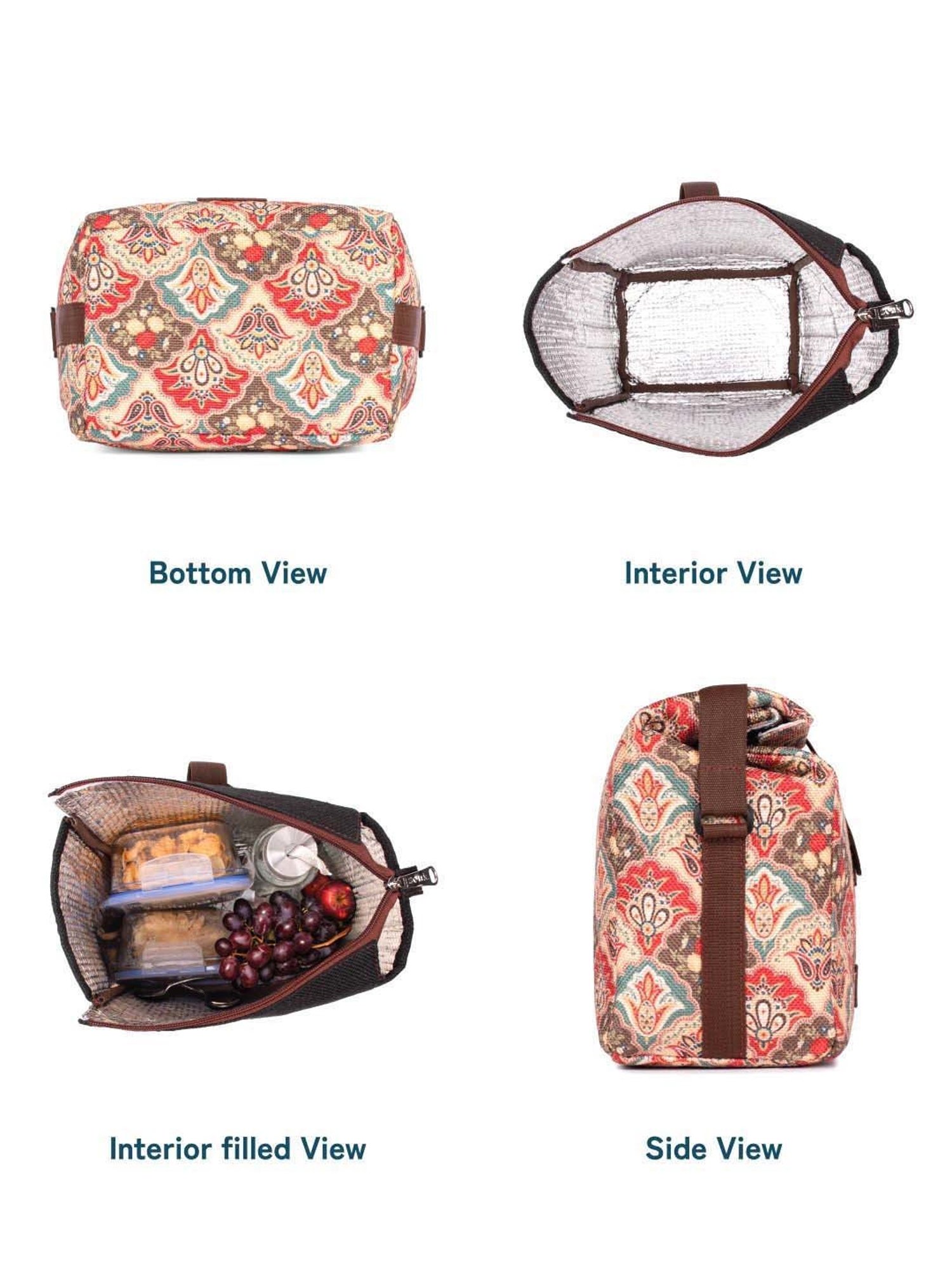 ZOUK Multicolor Printed Handbag