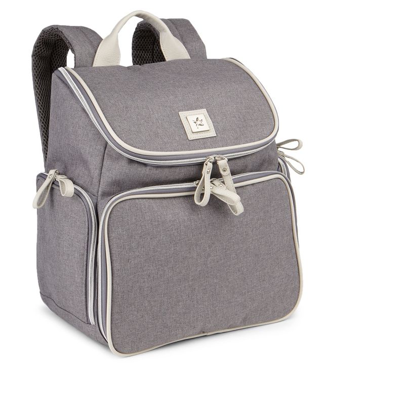 Bananafish Breast Pump Backpack - Gray/Bone