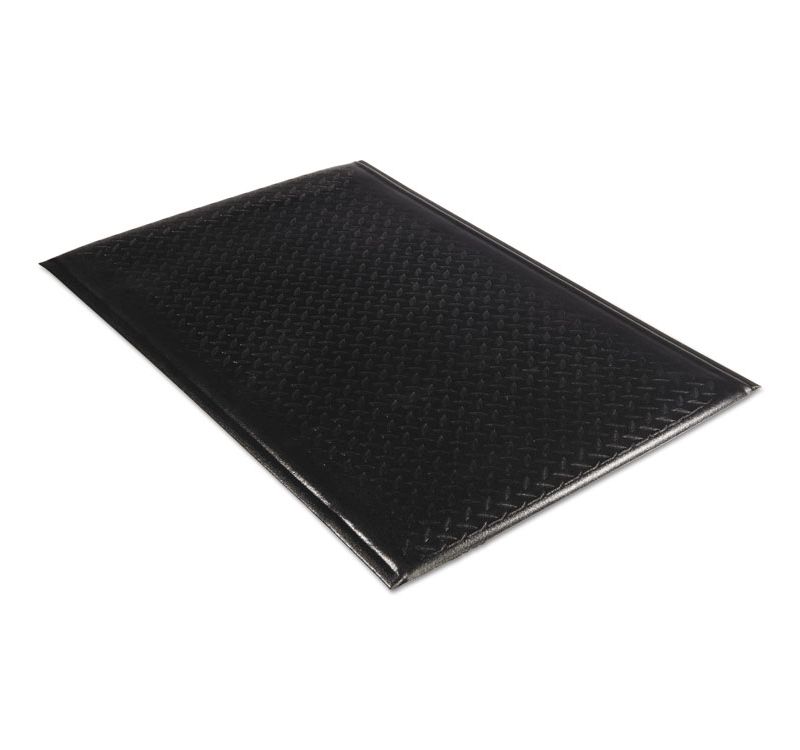2'x3' Rectangle Solid Floor Mat Black - Guardian
