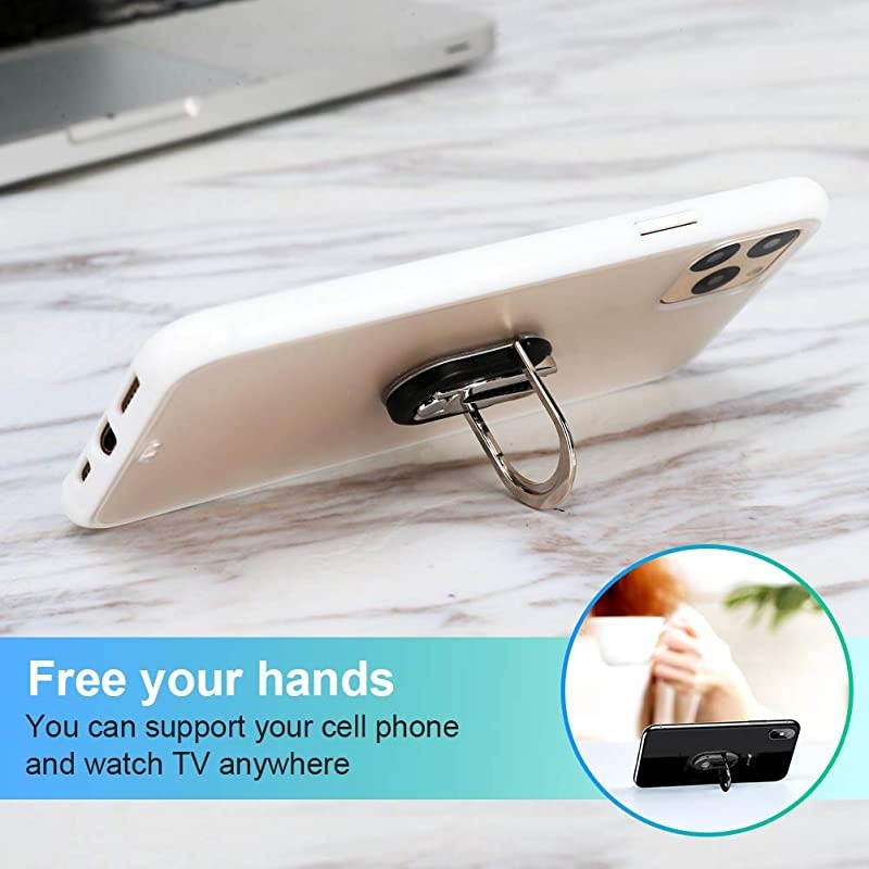 Metal Phone Ring Holder  3in1 Universal car Bracket Mobile Phone Bracket and Mobile Phone Ring Buckle are Suitable for All Mobile Phones 360 &deg;Rotation and 120 &deg;Turning Gold