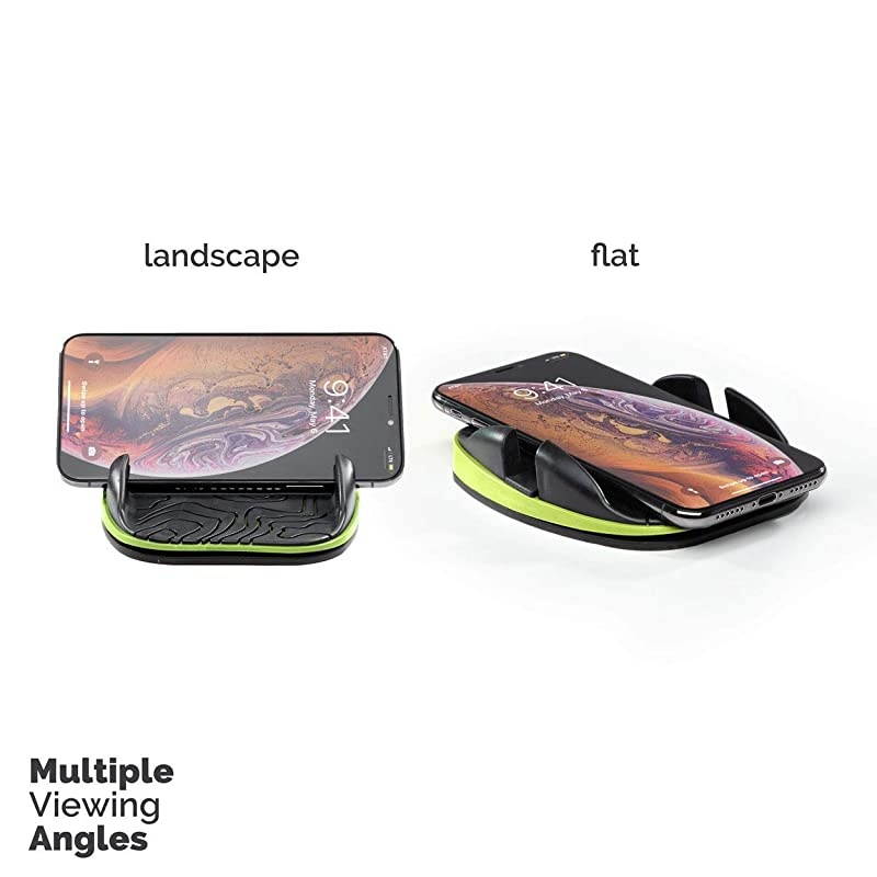 Dock Dashboard Cell Phone Holder - Dashboard Sticky Pad Technology - View Your Phone On Your Dash - Works with All Cars, and with All phones (Yellow)